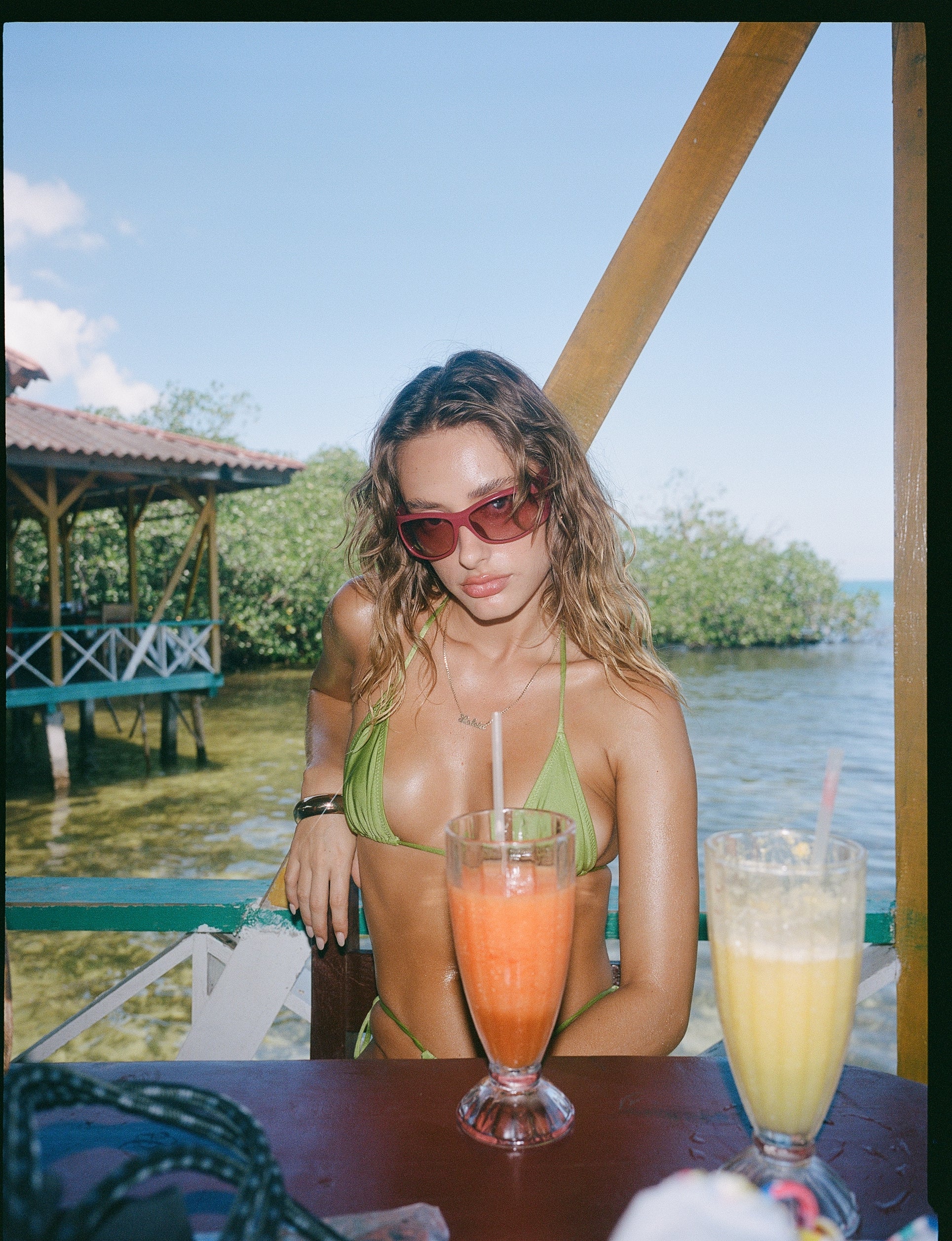 Loleia Swim - A Slice of Melon - Retro String Top