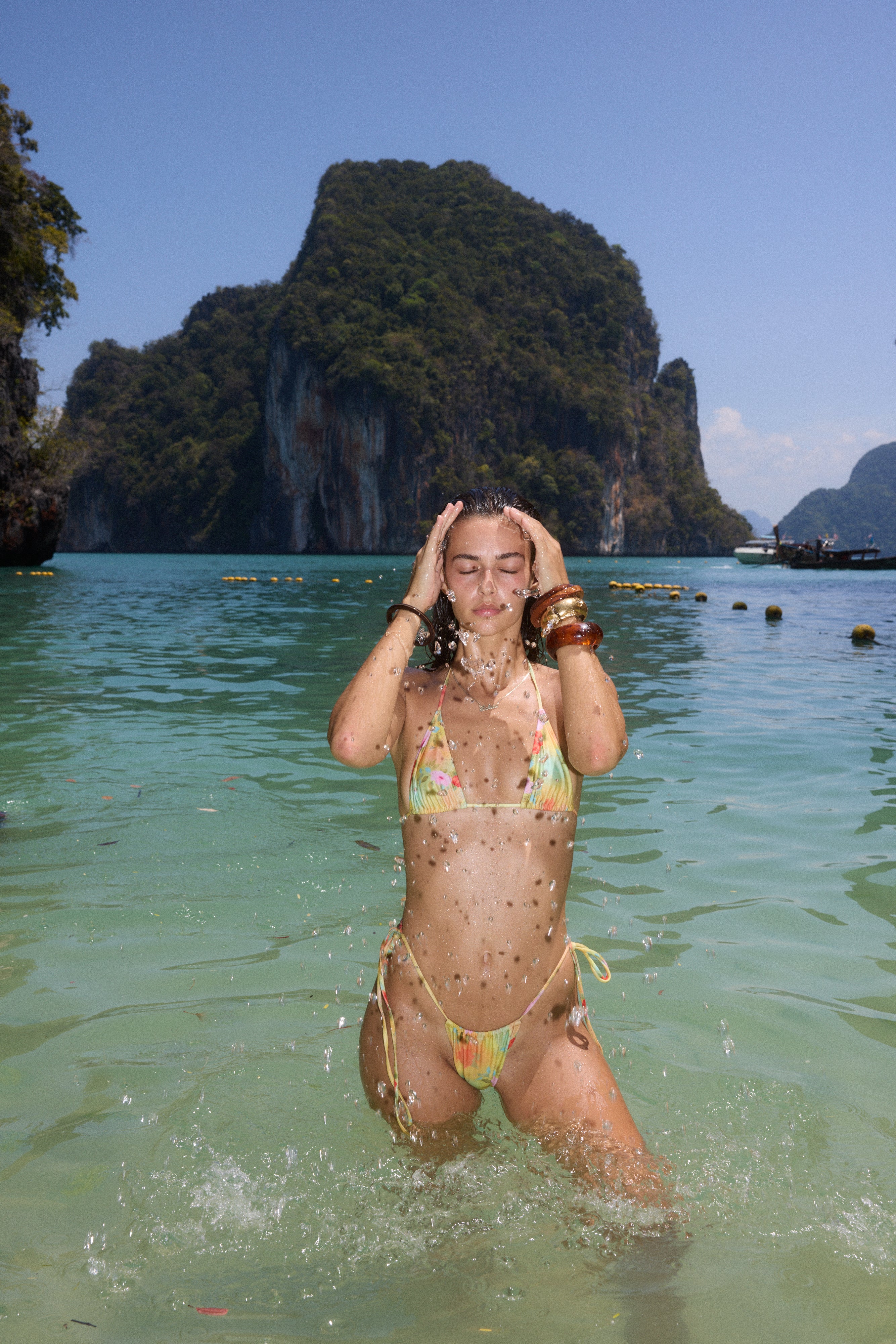 Loleia Swim - Sunsets in Thailand - String Bottoms
