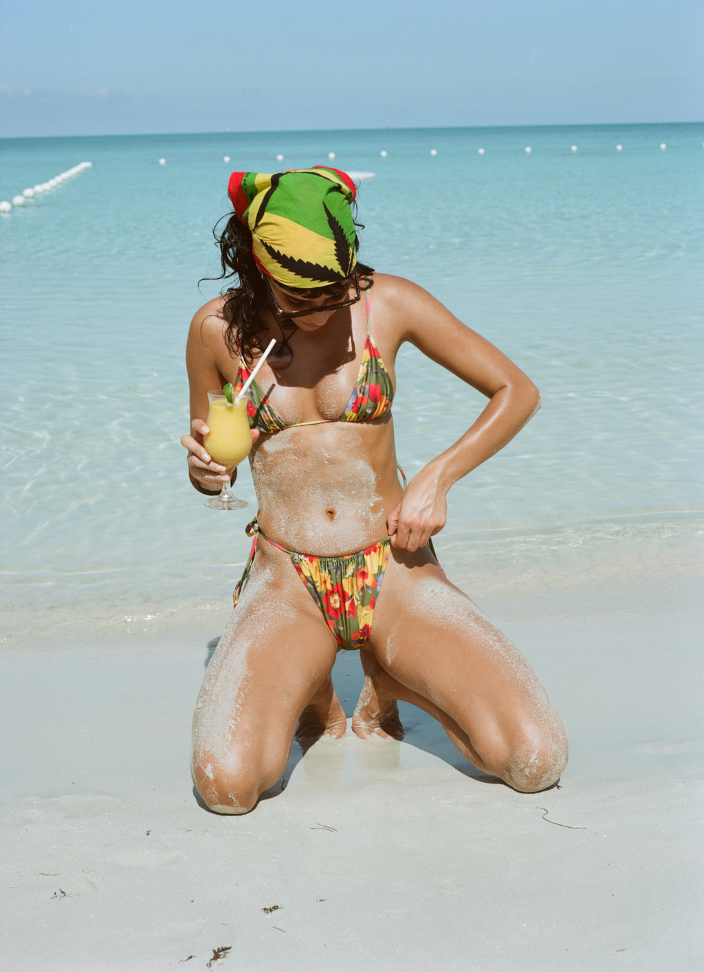 A Splash of Mango - Retro String Top
