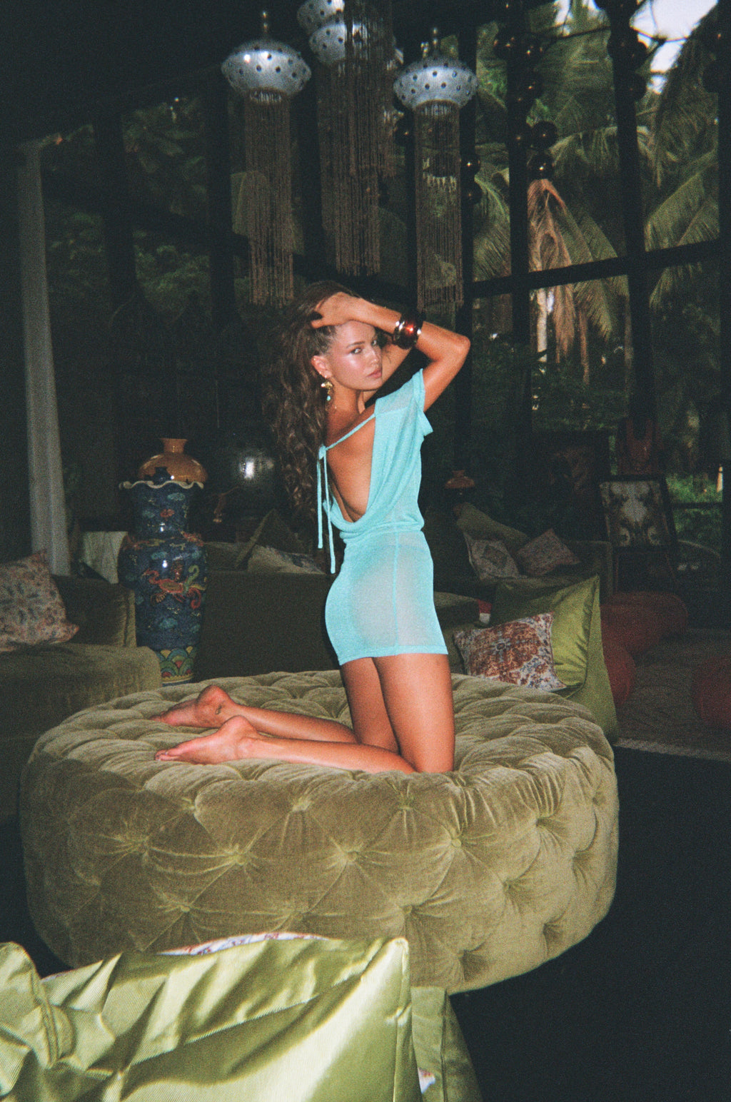 The Rumba Dress - Aqua