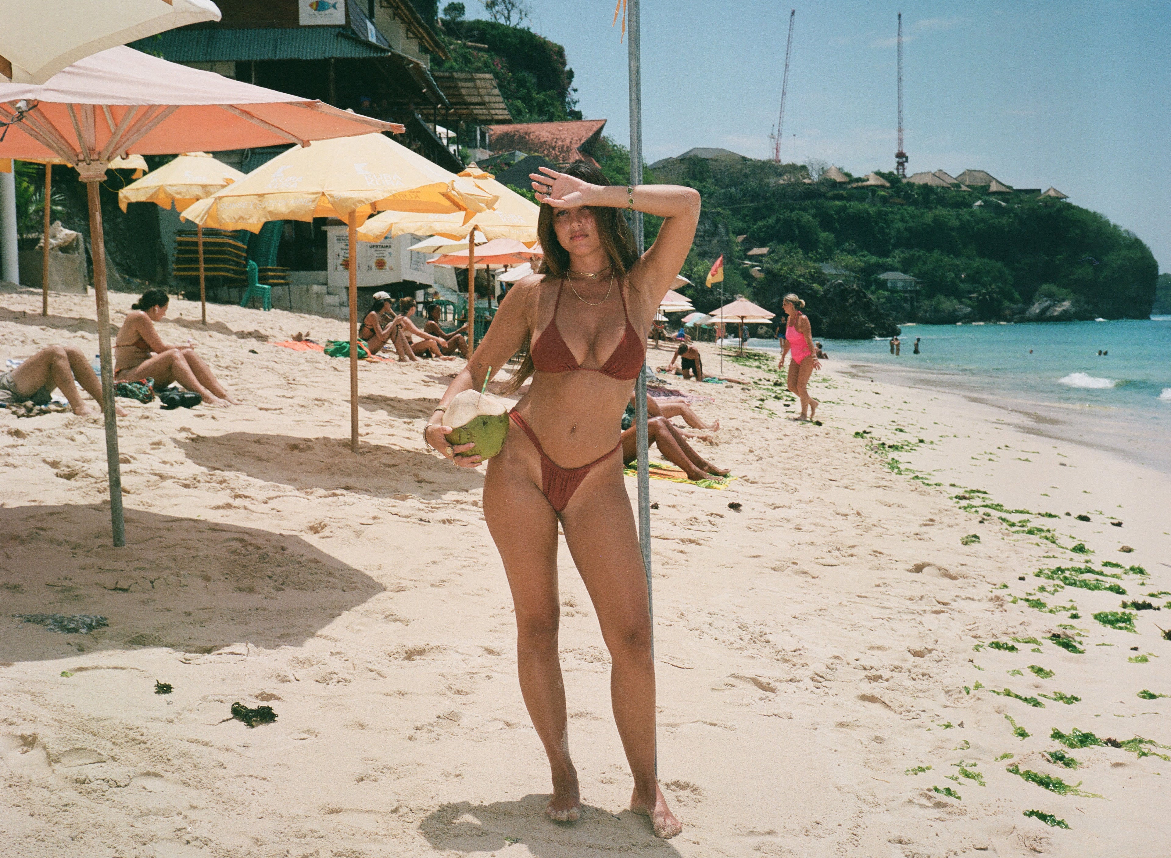 Loleia Swim - Calabasas Clay  - Ruched Bottoms