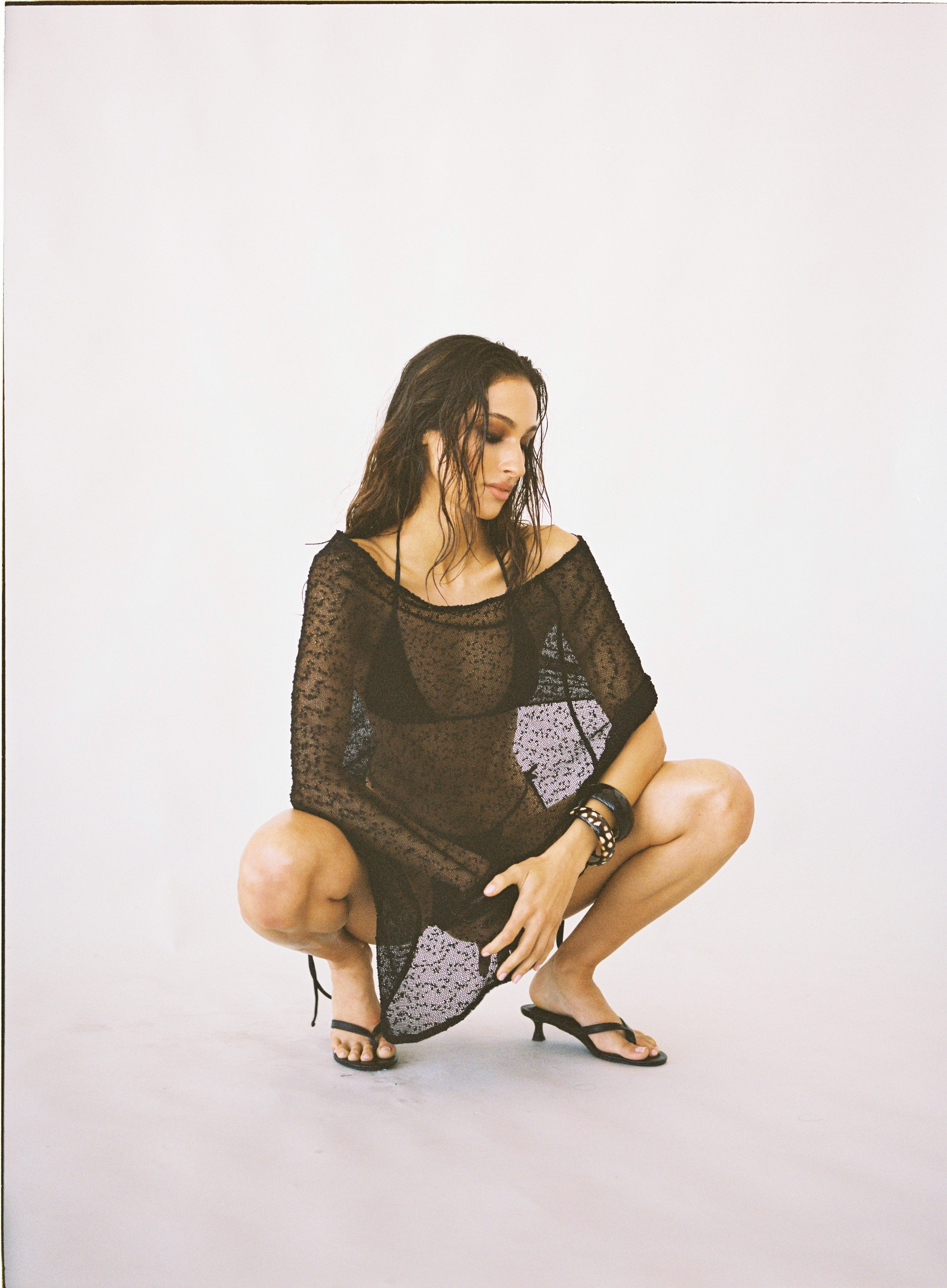 Loleia Swim - Aletheia Shawl - Black PRE ORDER