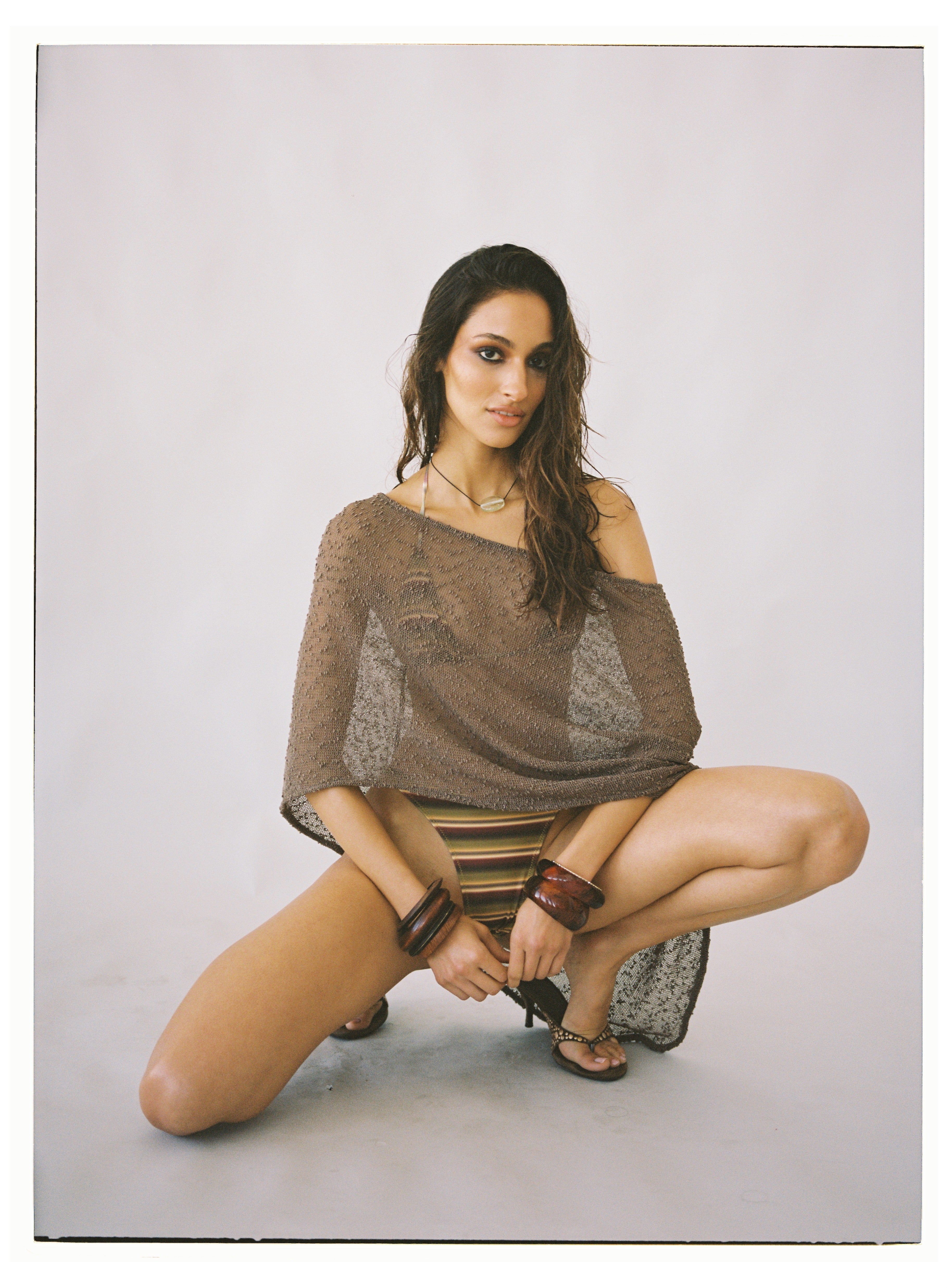 Loleia Swim - Aletheia Shawl  - Brown PRE ORDER