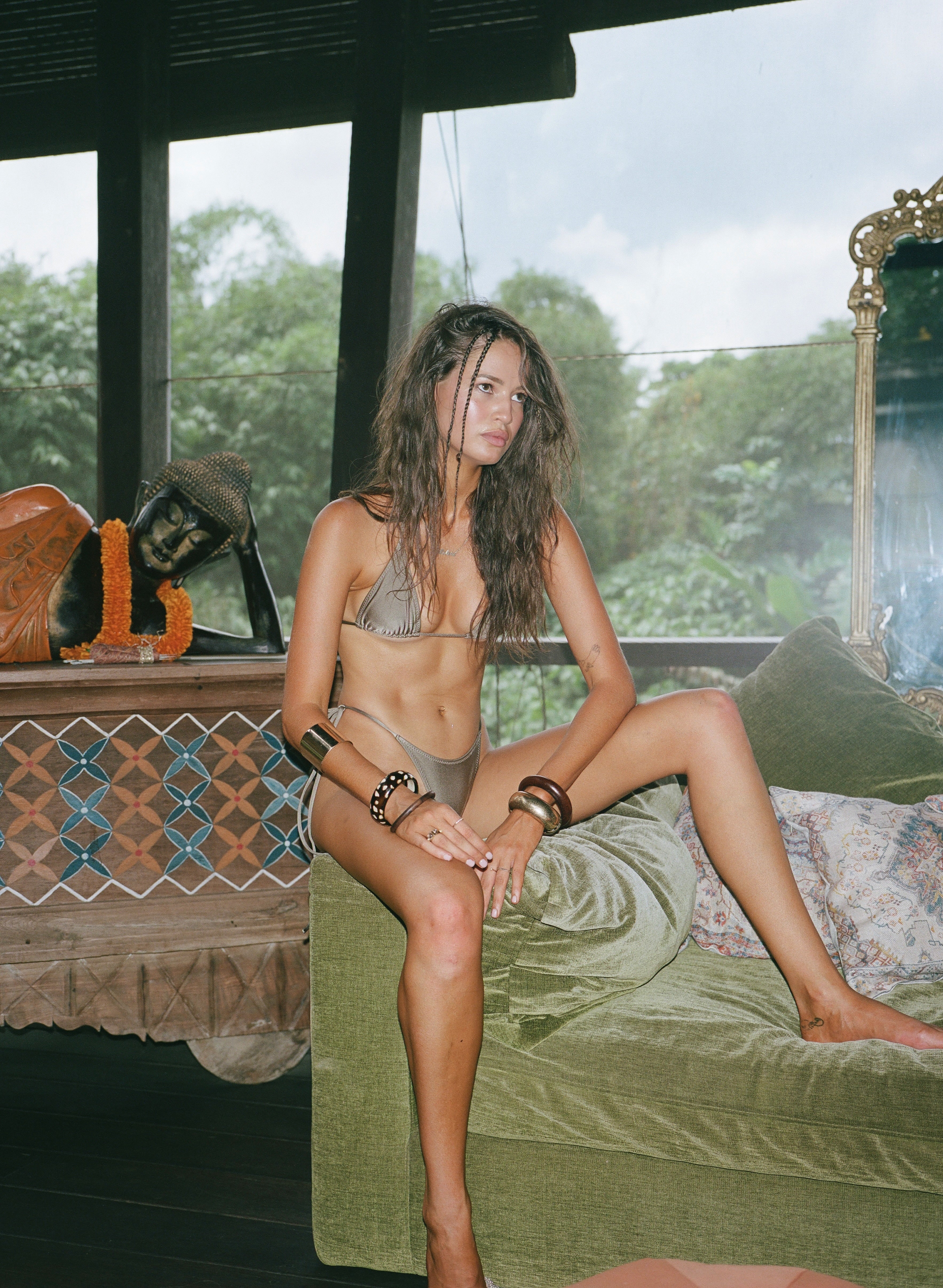 Loleia Swim - Morning Latte - Retro String Top