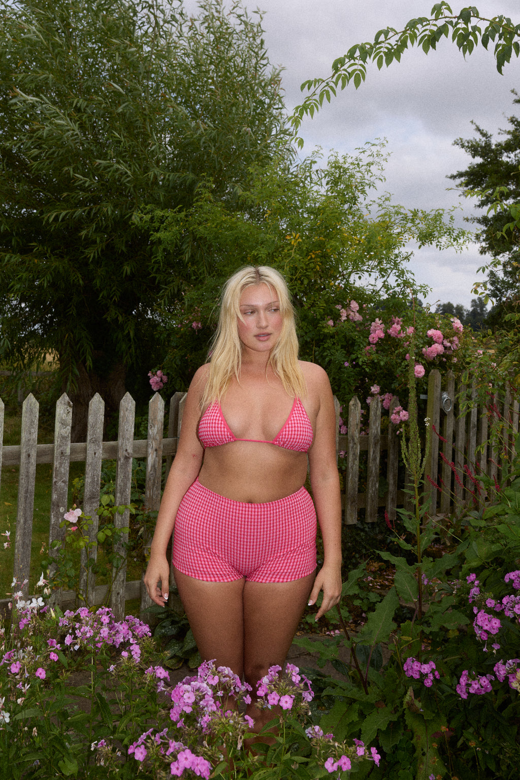 Sweet Pea Gingham Bitty Short