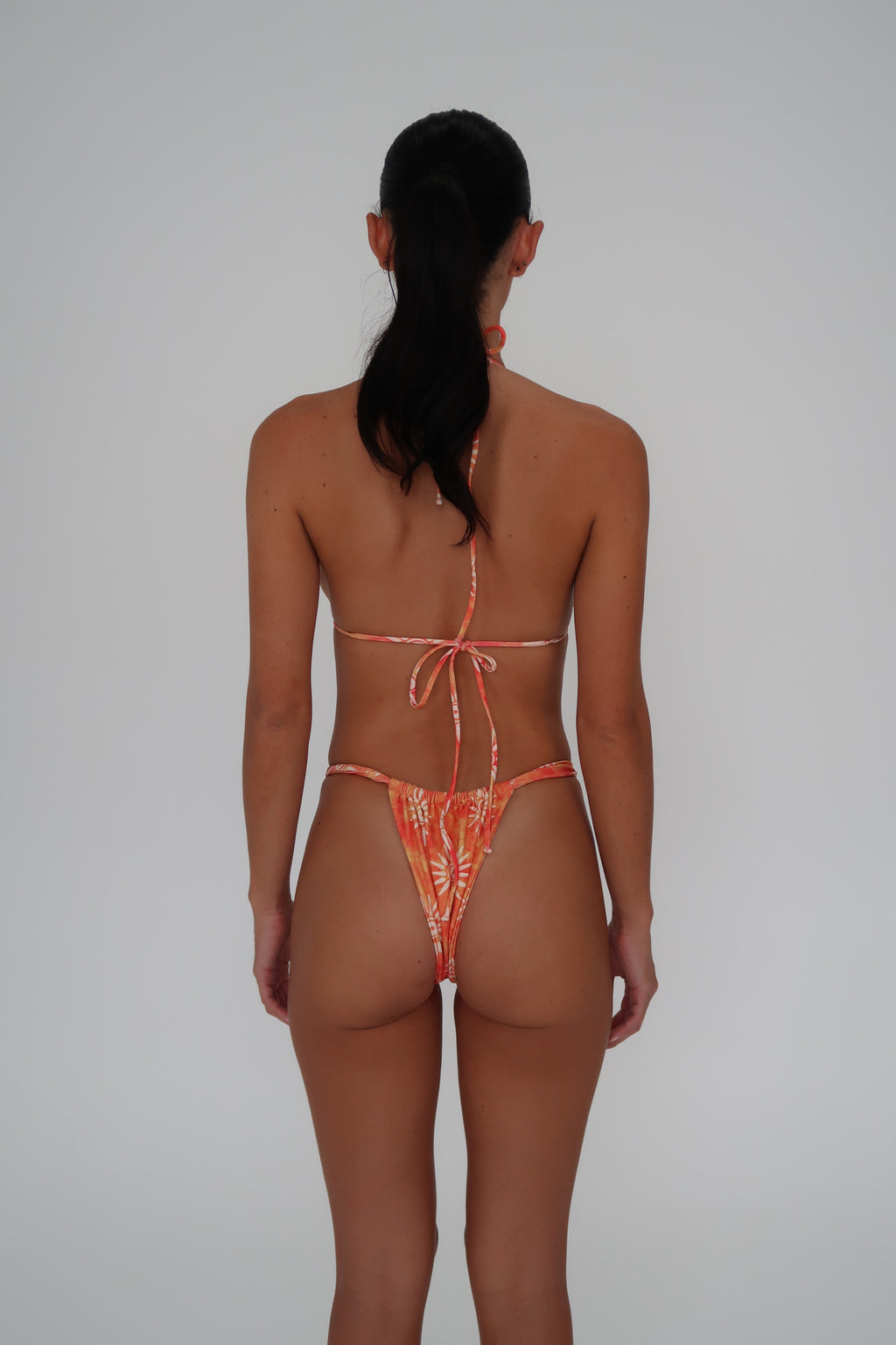 Sunkissed Orange - Ruched Bottoms