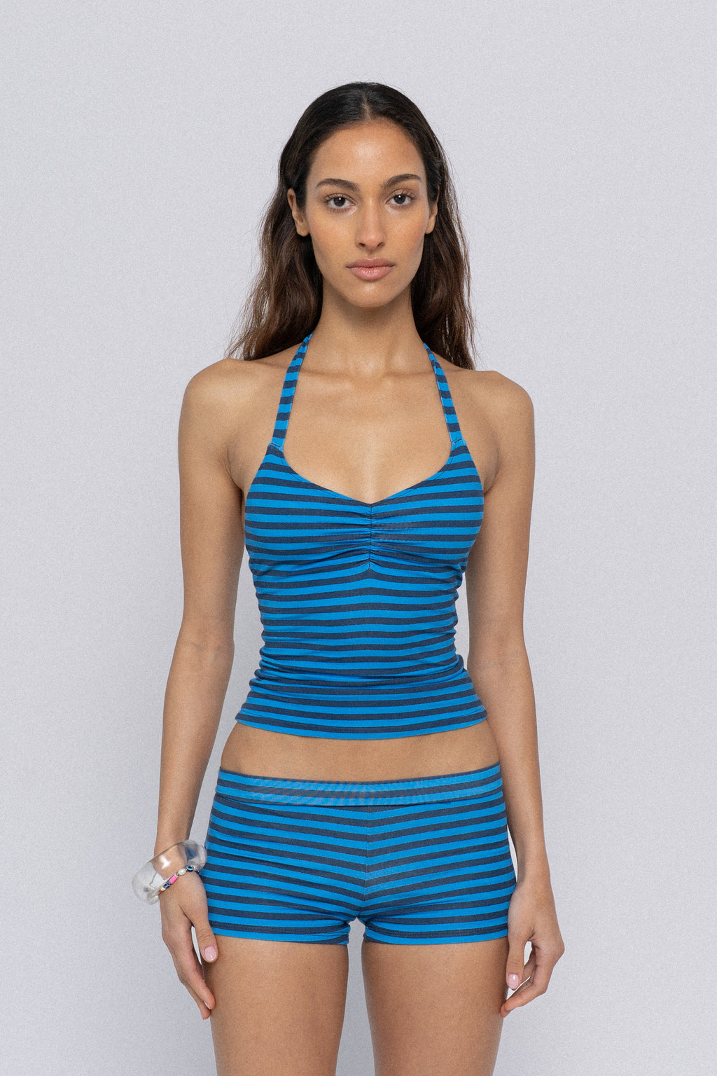 PRE ORDER Streamline Stripe Blue - Halter Top