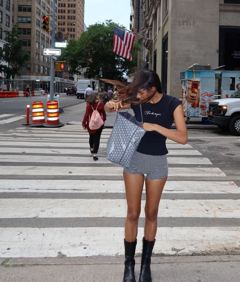 Juniper Gingham Bitty Short
