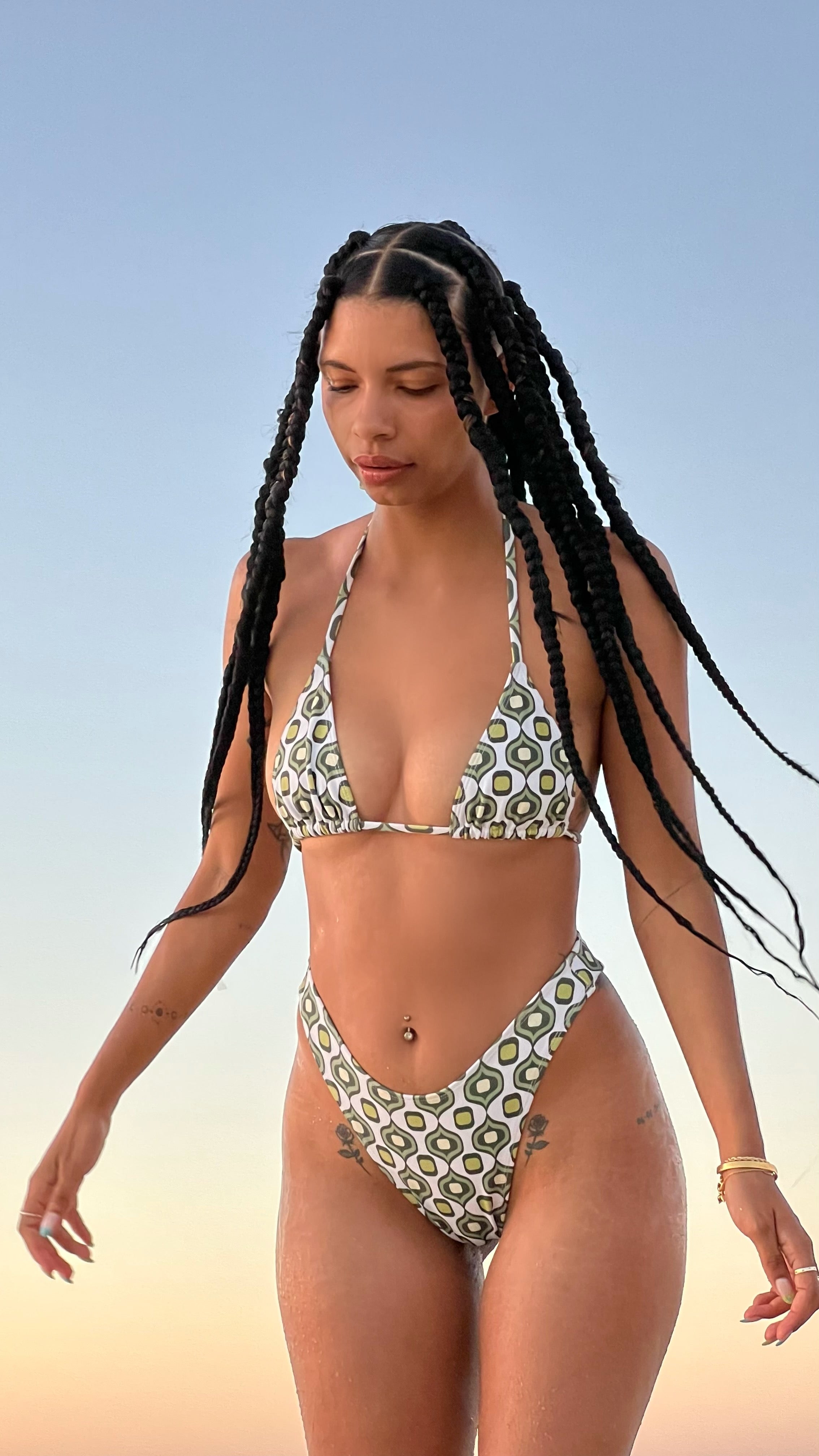 Loleia Swim - Olives in Sicily - 1987 Bottoms Cheeky