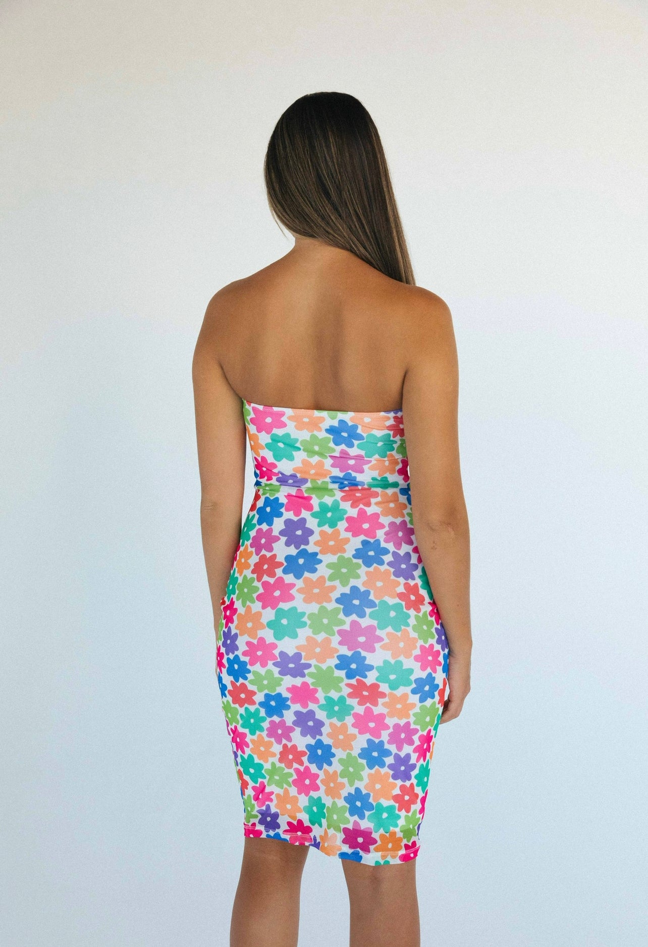 Loleia Swim - The Baby Midi Dress - Paint Me A Flower