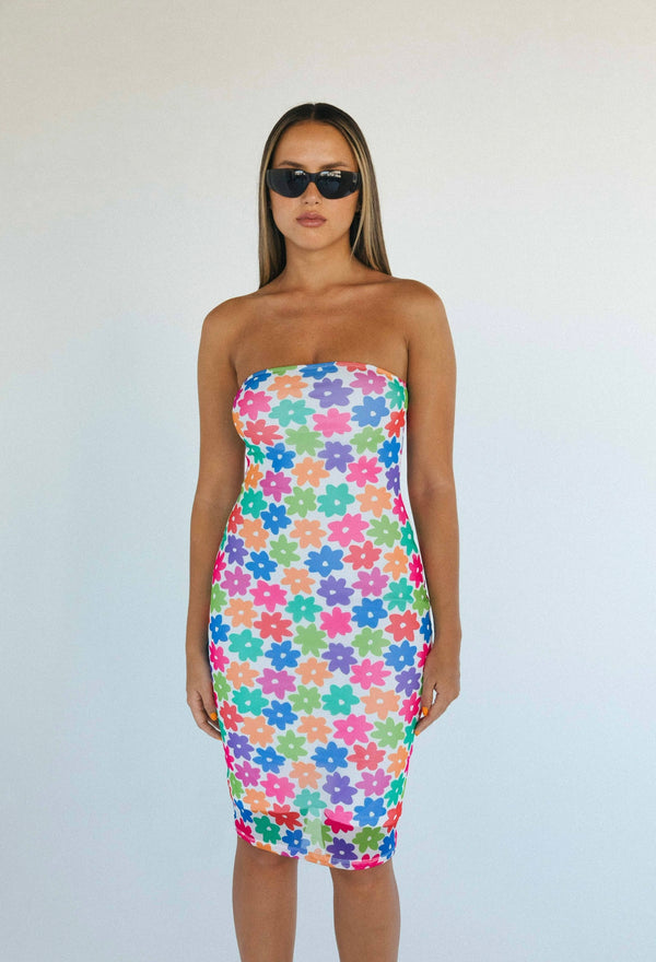 The Baby Midi Dress - Paint Me A Flower